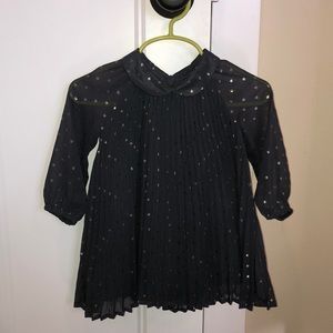 Girls colored navy dress